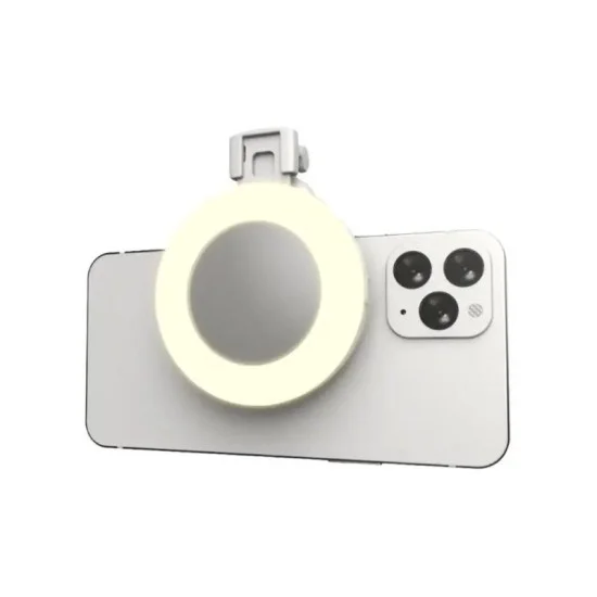 Porodo Lifestyle Clip-On Mirror Fill Light - White
